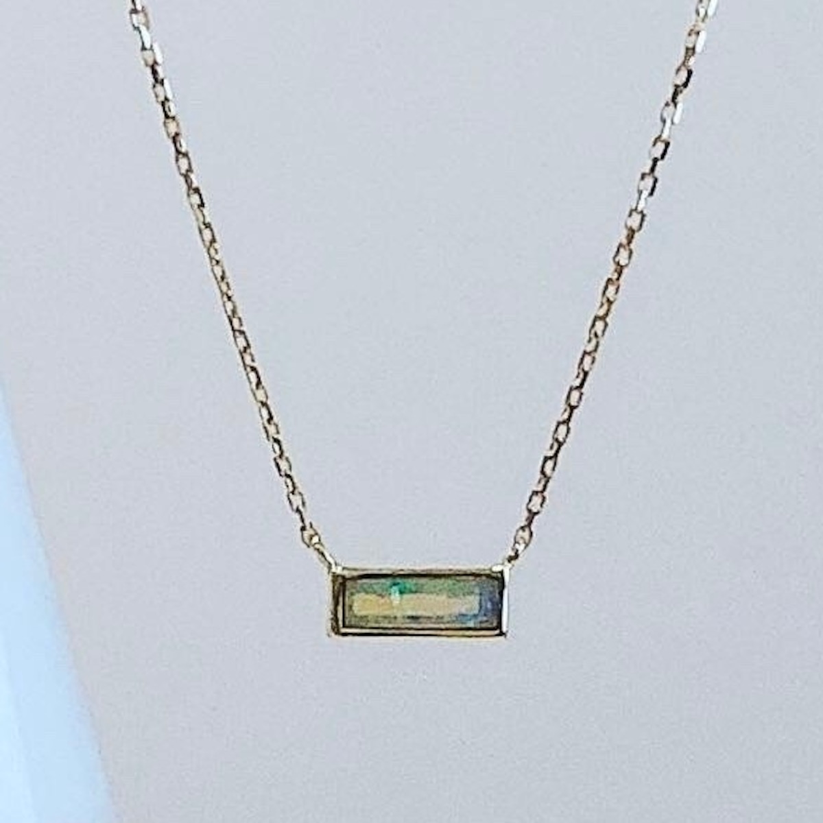 sowi ギフト人気No.1商品 オーロラ・オパール・ネックレス(S)【K10YG 