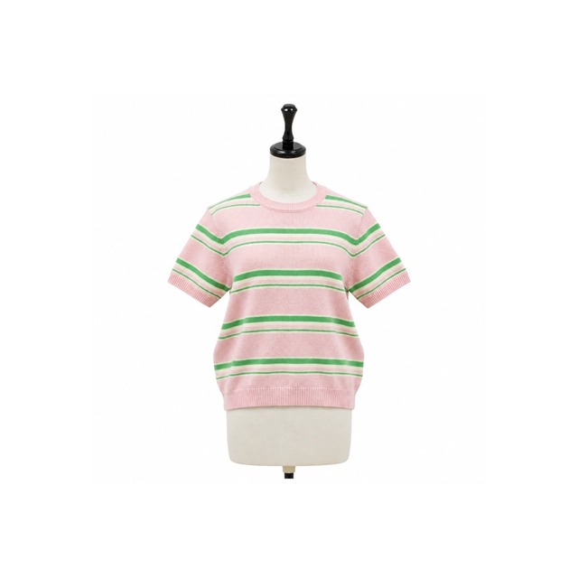 Daily border knit tops