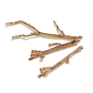 Large Branch 3pins set - 枝モチーフピン 3本セット - / Gold