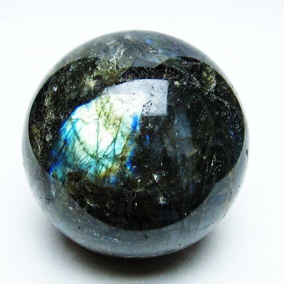ラブラドライト 丸玉 73mm スフィア 一点物 151-6754