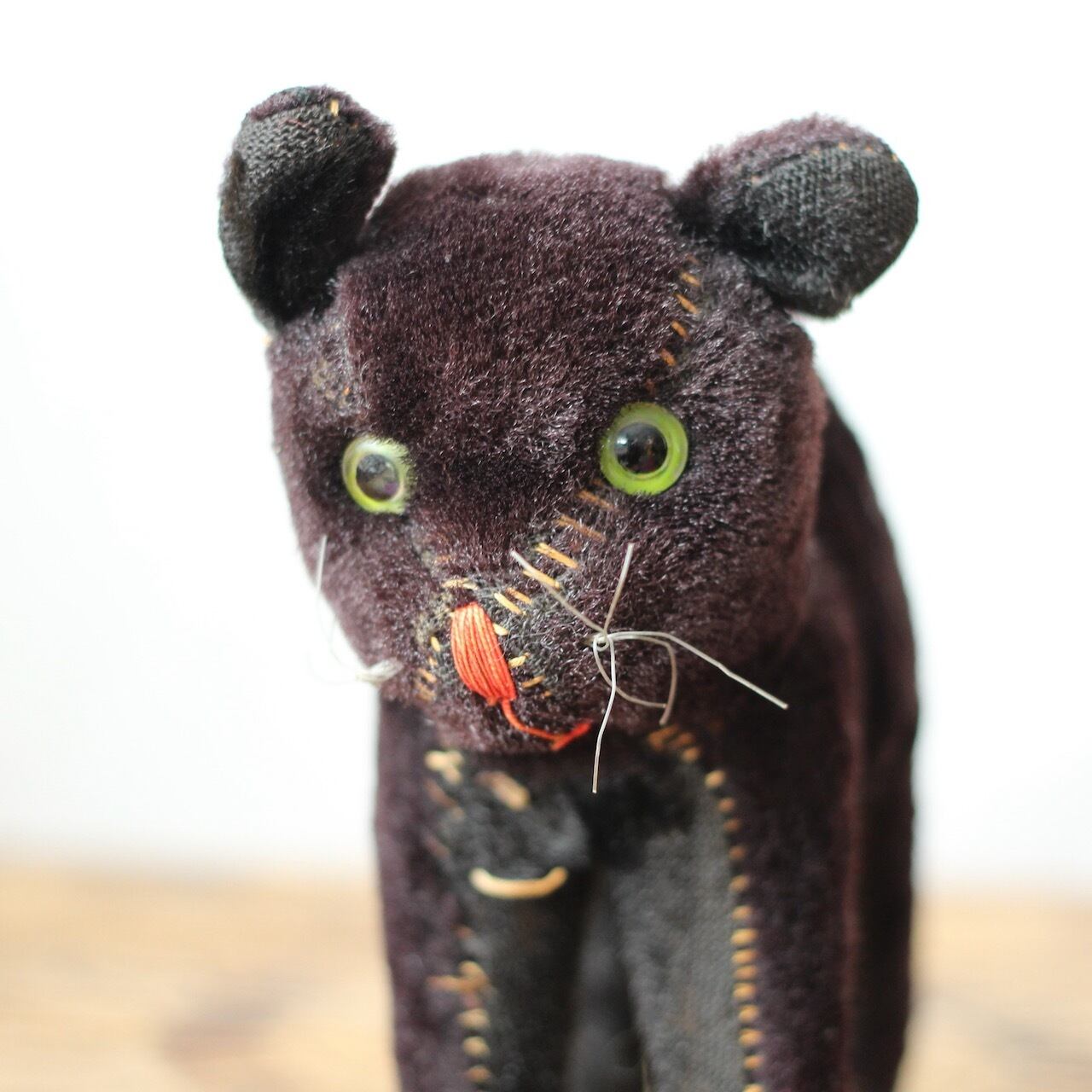 349]アンティーク/ヴィンテージ 黒猫 トムキャット 13cm | .usagi