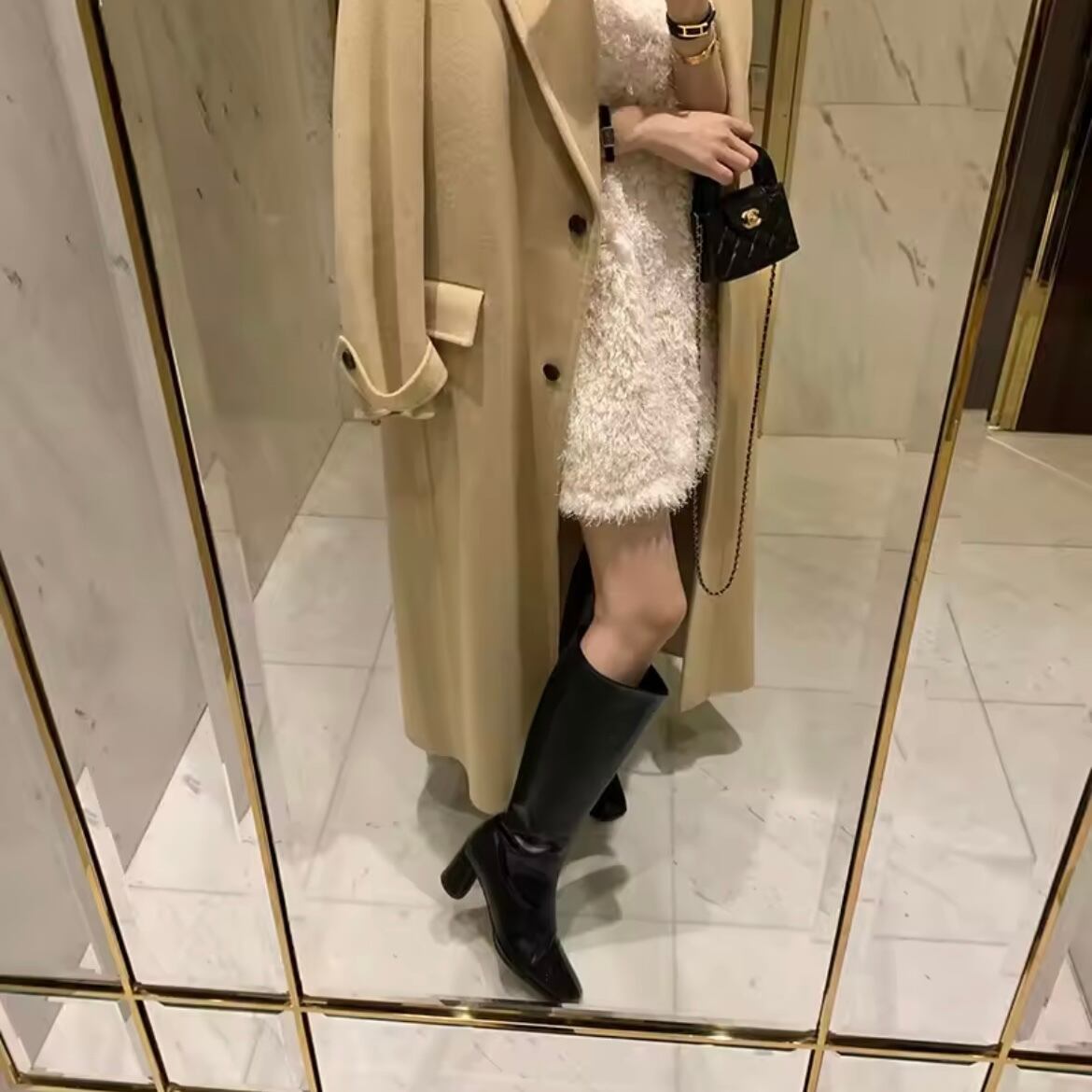 fluffy short sleeve mini dress