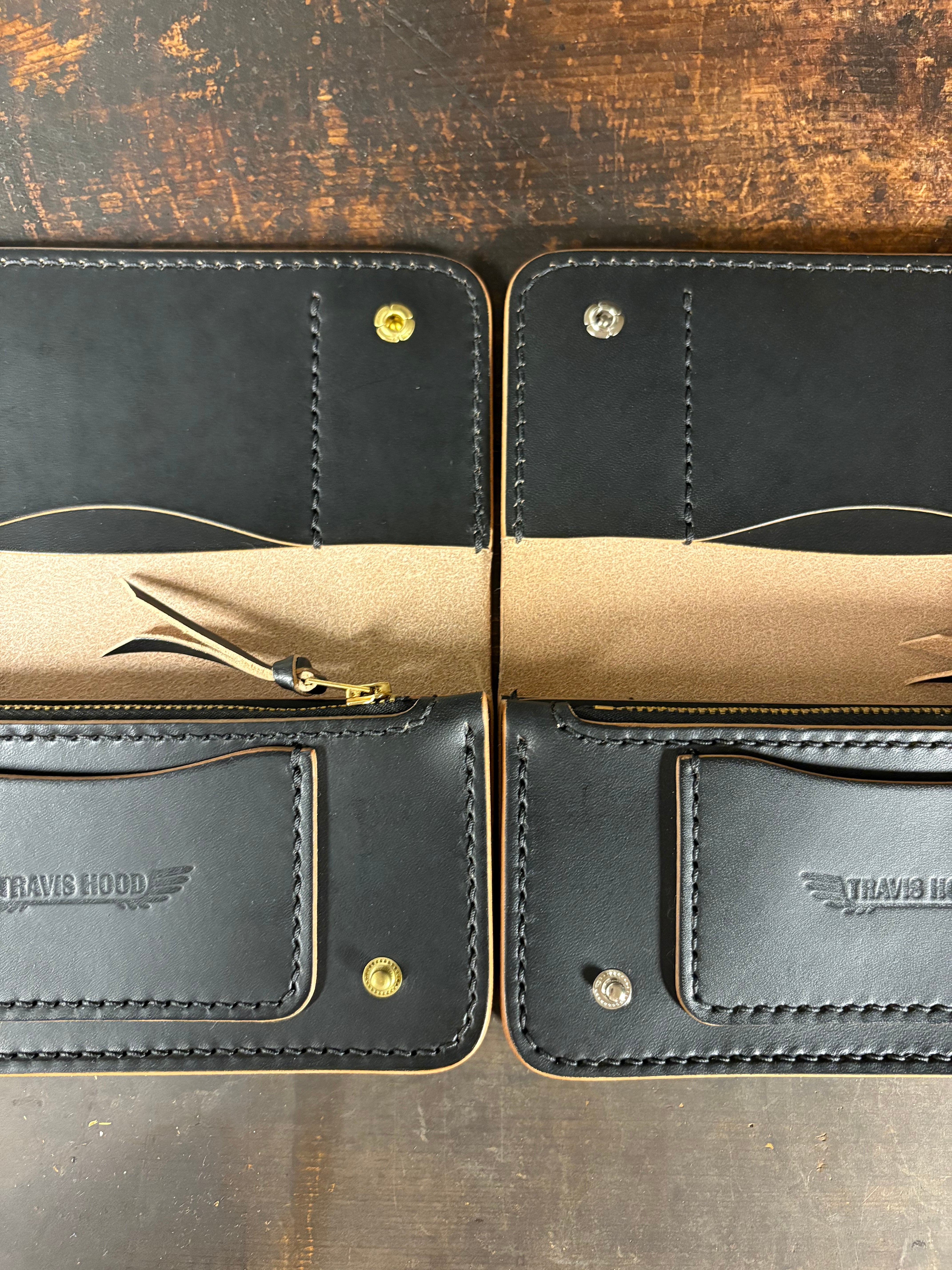 ロングトラッカーウォレット TH008S 3layers シルバーニッケル釦