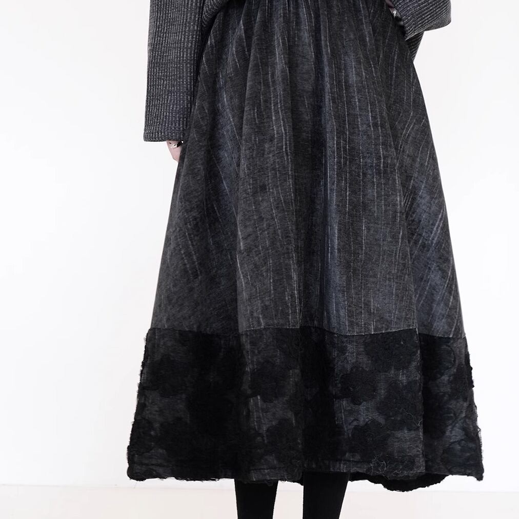 Flower mesh design skirt S359