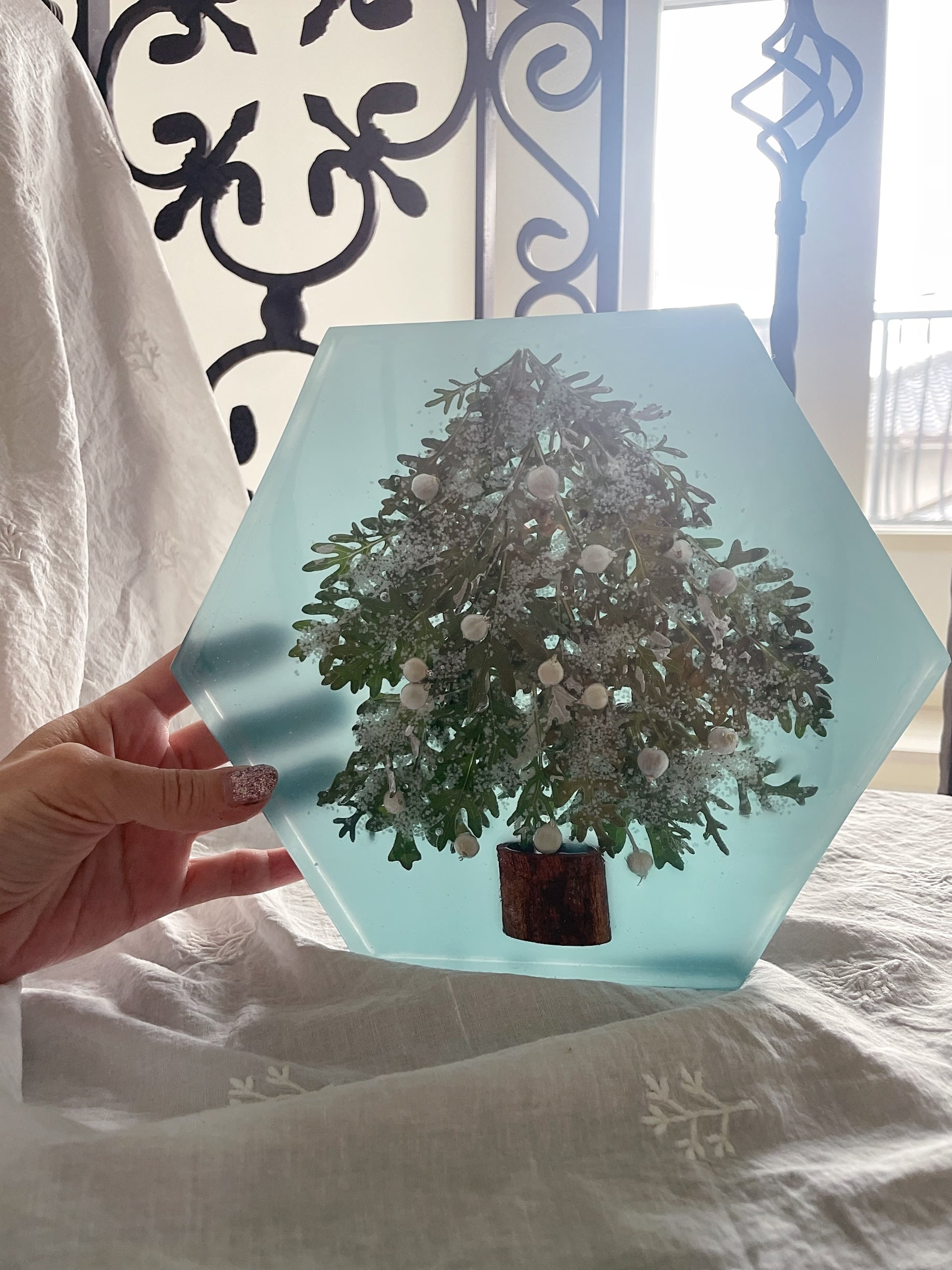 magical tree objet ❉ 光る魔法のツリー オブジェ レジン ドライ