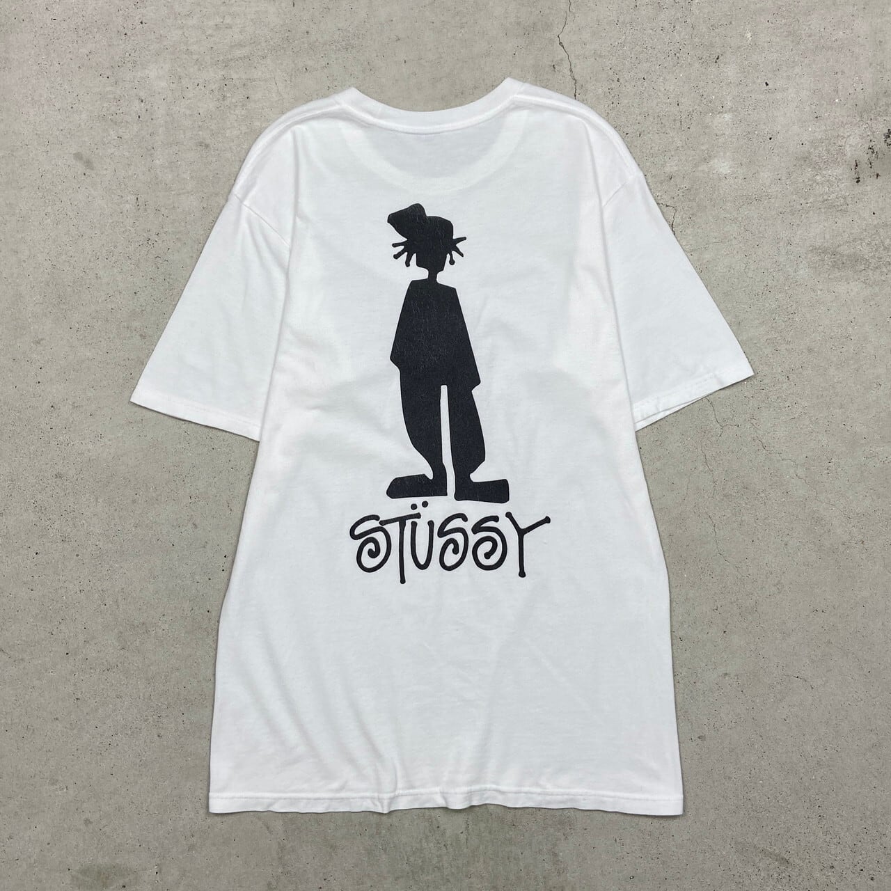 00年代 Stussy ステューシー シャドーマン プリント Tシャツ メンズM 