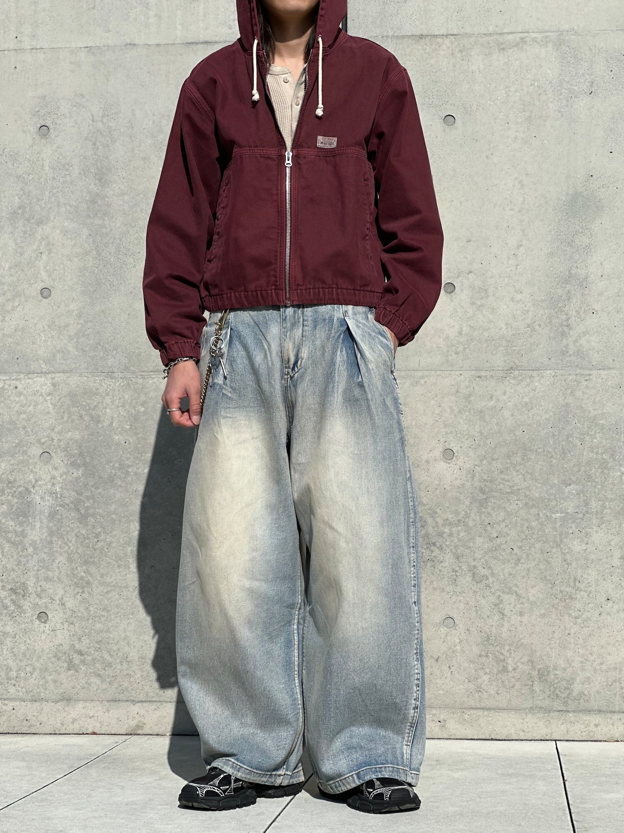 Faded Oversized Baggy Pants