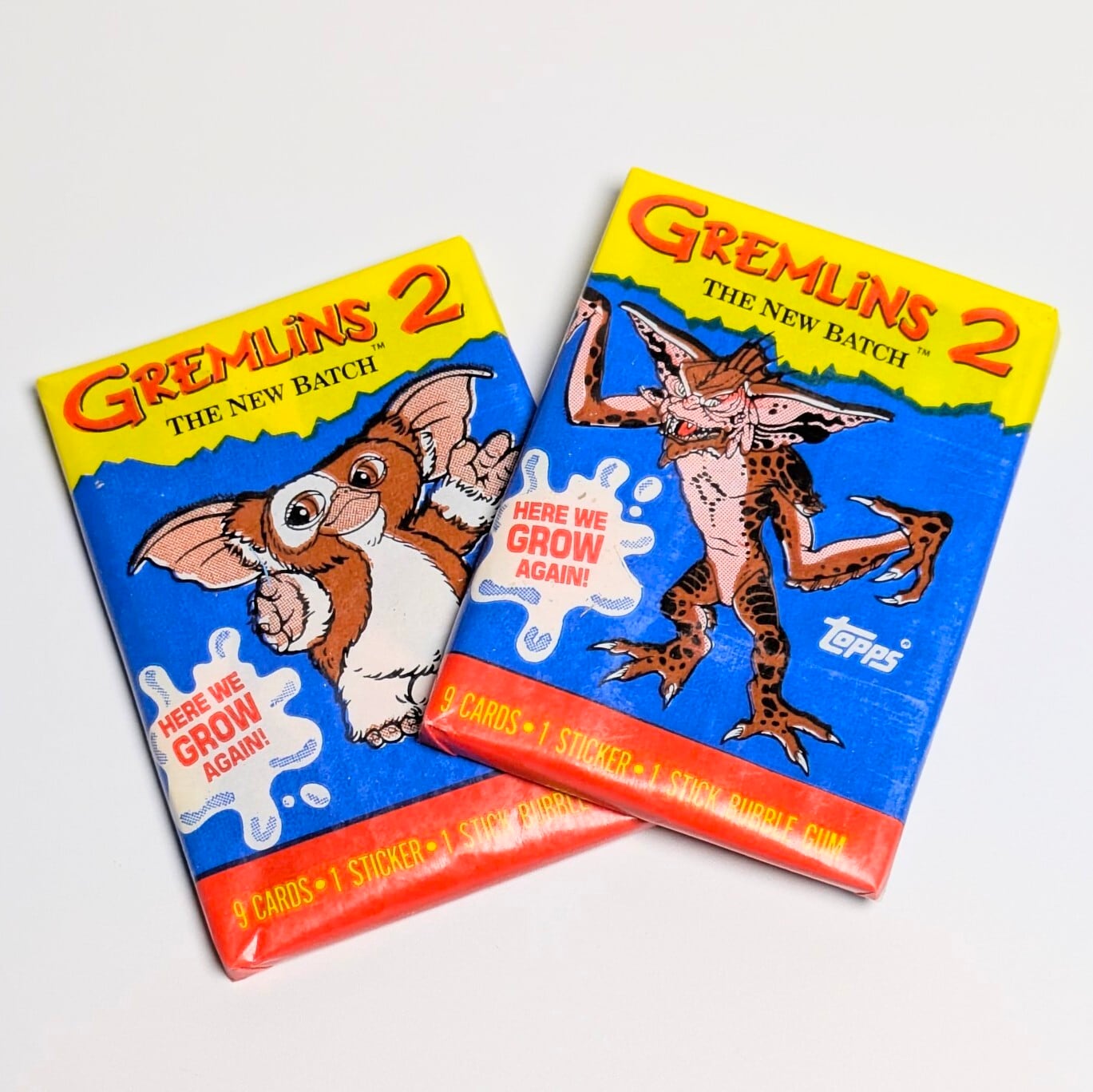 ☆送料無料！☆VINTAGE 1990 Topps【 グレムリン 2（Gremlins 2）Movie Cards 】VINTAGE トレーディングカード単品 （1個=9CARDS＋1STICKERS入）〚アメリカン雑貨 アメトイ〛