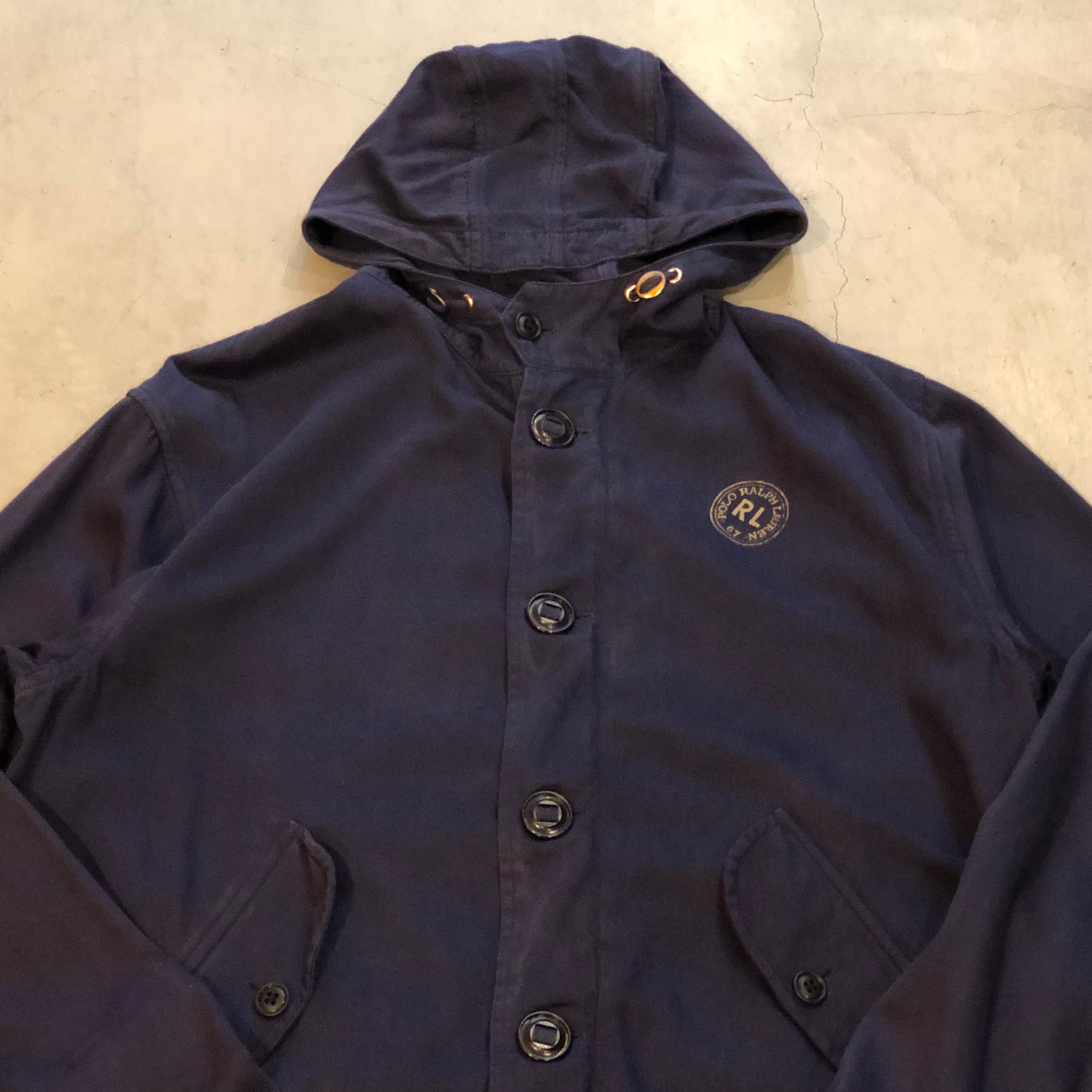 80s POLO LALPH LAUREN ”U.S.NAVY deck coat sampling“ parka【高円寺