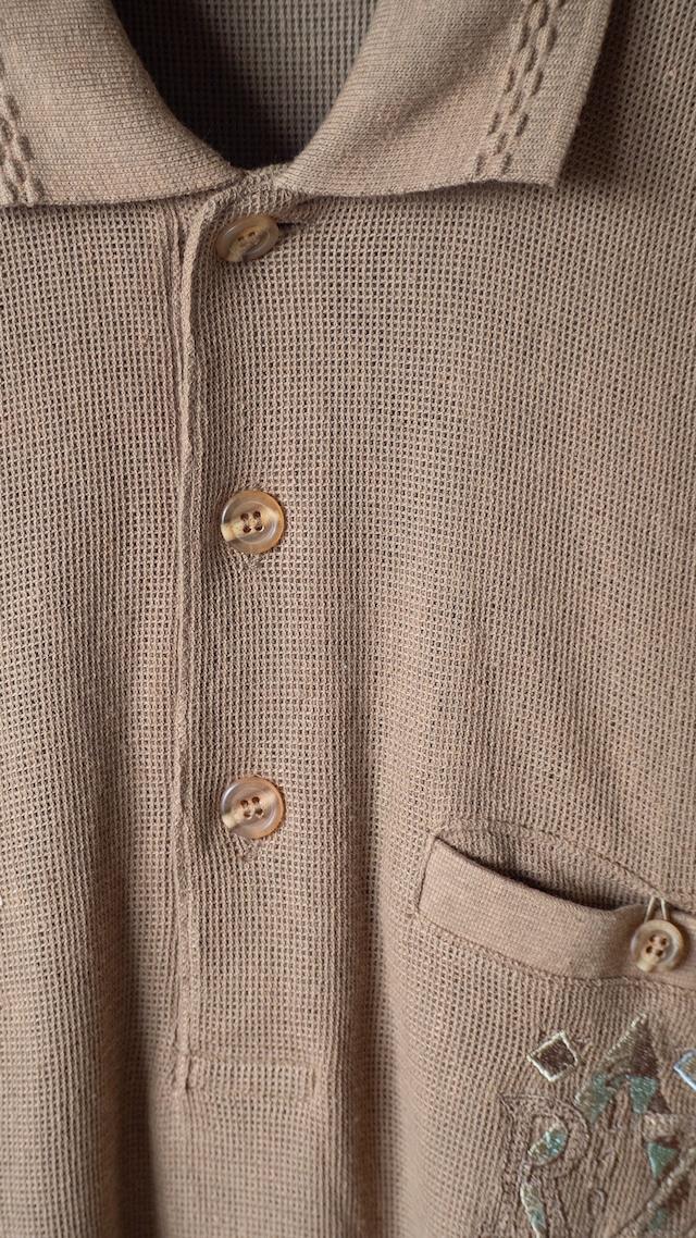 "RUBINOZA" 1990s Combi polo shirt