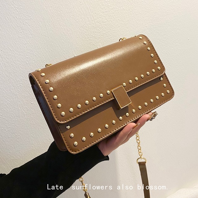 チェーン オータムウィンター 秋物 冬物 スクウェア 手作りハンドバック28047840586