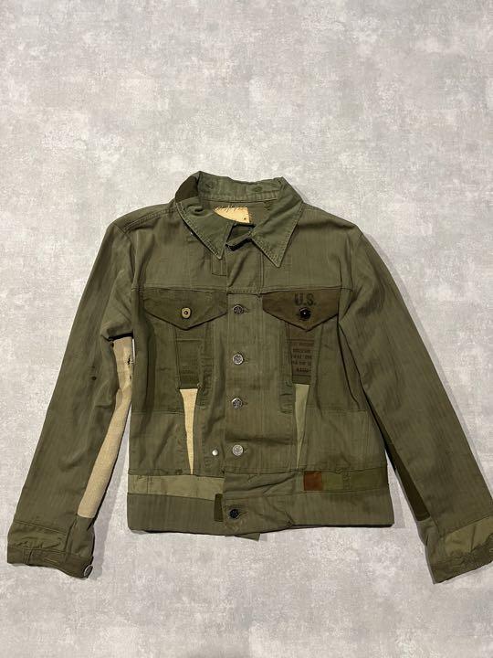 gilet 06ss リメイク 3rd デニムジャケット型 ミリタリー 再構築 | CHASE