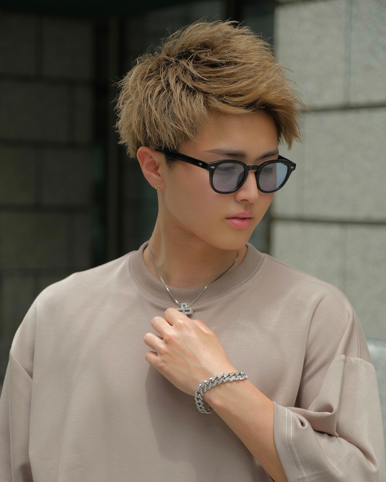 輝くラグジュアリーチェーンブレスレット【BA-004】