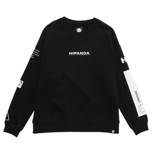 送料無料【HIPANDA ハイパンダ】メンズ クルーネックスウェット トレーナー MEN’S  CREW NECK SWEAT SHIRT / WHITE・BLACK