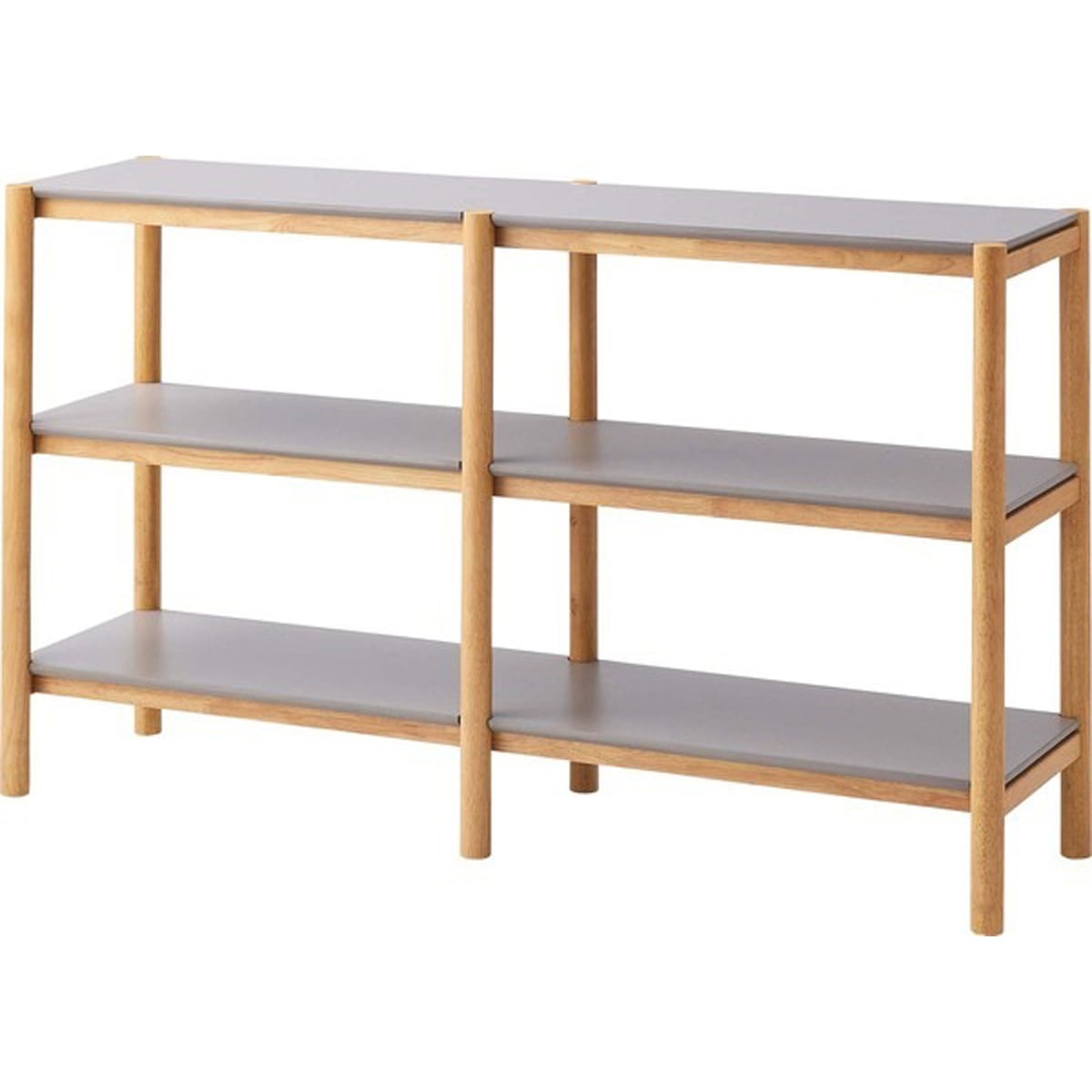 シェルフ 120 合成樹脂化粧繊維板天然木 ラバーウッド ウレタン塗装