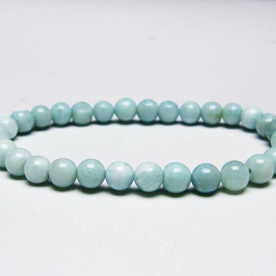 ラリマー ブレスレット 6mm 一点物 メール便可 [M便 1/10] 111-45333