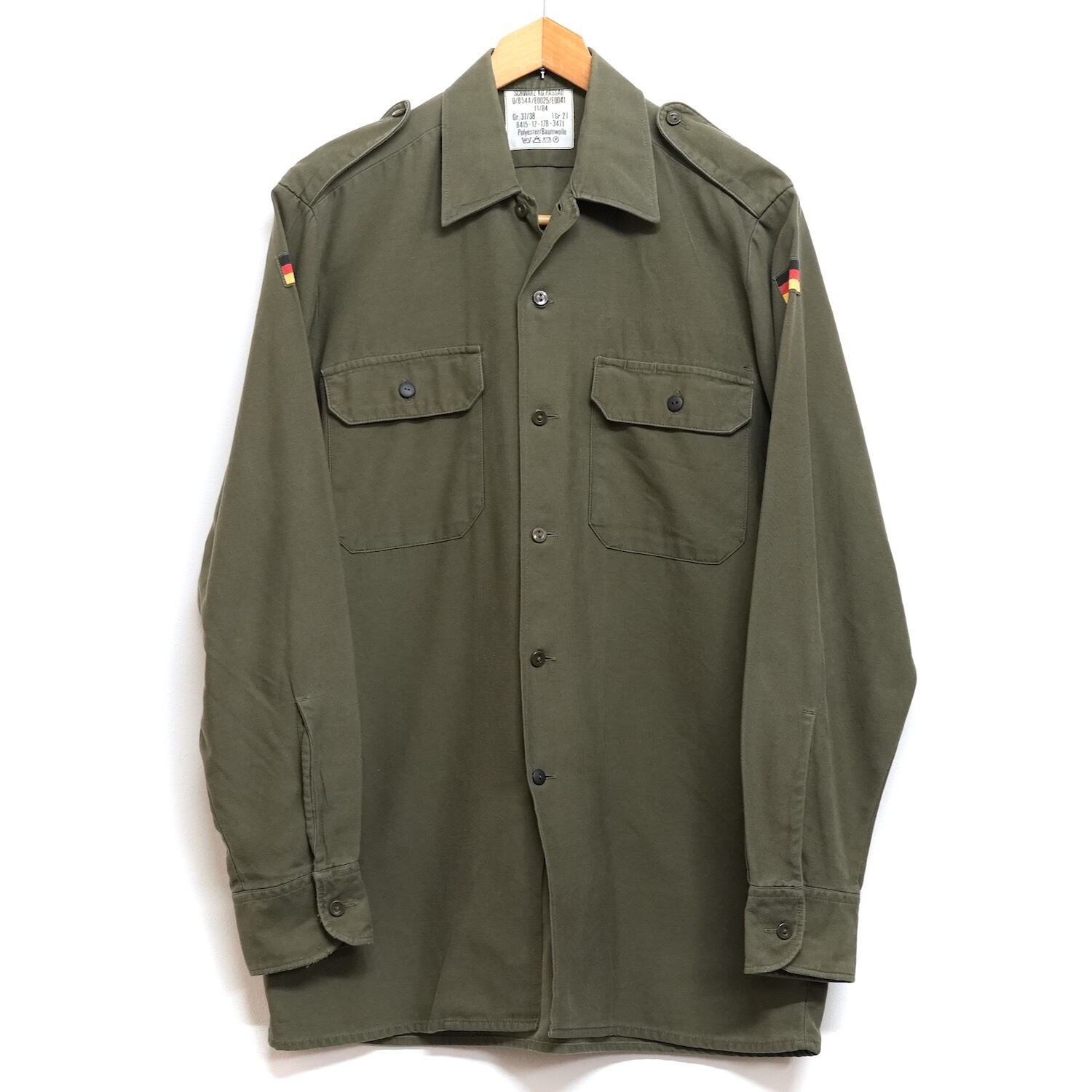 3826 ドイツ軍 長袖 フィールドシャツ ミリタリー 軍物 80's 80 3826 ドイツ軍 長袖 フィールドシャツ ミリタリー 軍物 80's 80