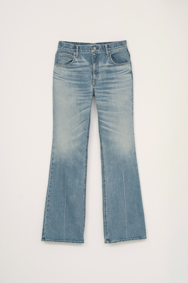 VICTIMx HAGUN : FLARE DENIM PANTS  VTM-26-P-115 C/# BLUE SIZE: 3