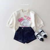 【取寄】Dailybebe マイリトルトレーナー ピッグ ラビット|秋服|韓国子供服|26/AT