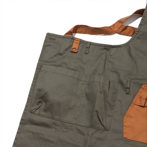 grn outdoor HIASOBI CAMPER APRON GO403Q エプロン キャンプ アウトドア 綿 難燃 撥水 加工 キャンパー 焚き火