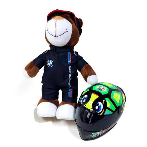 【ロッシ新時代】ヘルメットベアシリーズ：バレンティーノ・ロッシ（ロッシのカメさんヘルメット）