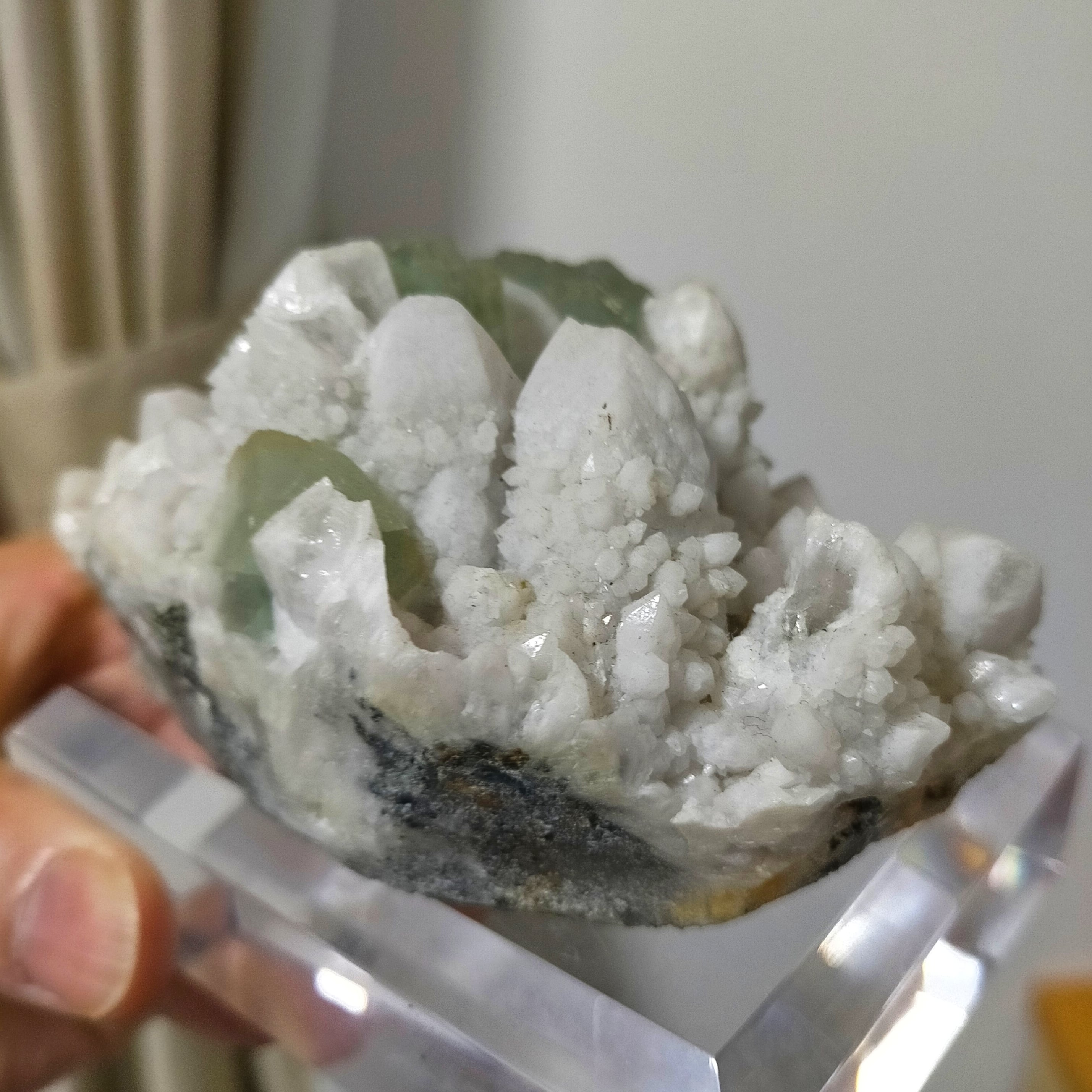 天然 中国 湖南省 ヤオガンシャン産 フローライト 母岩付 原石