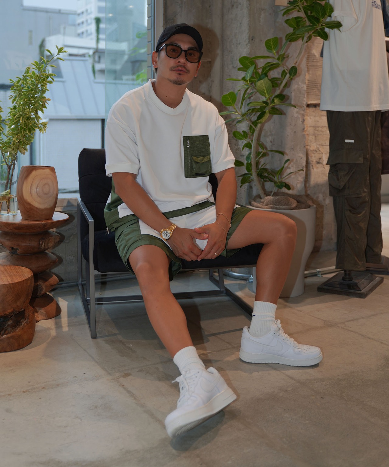【#Re:room】NYRON SWITCHING MA-1 SWEAT T-SHIRTS［REC766］