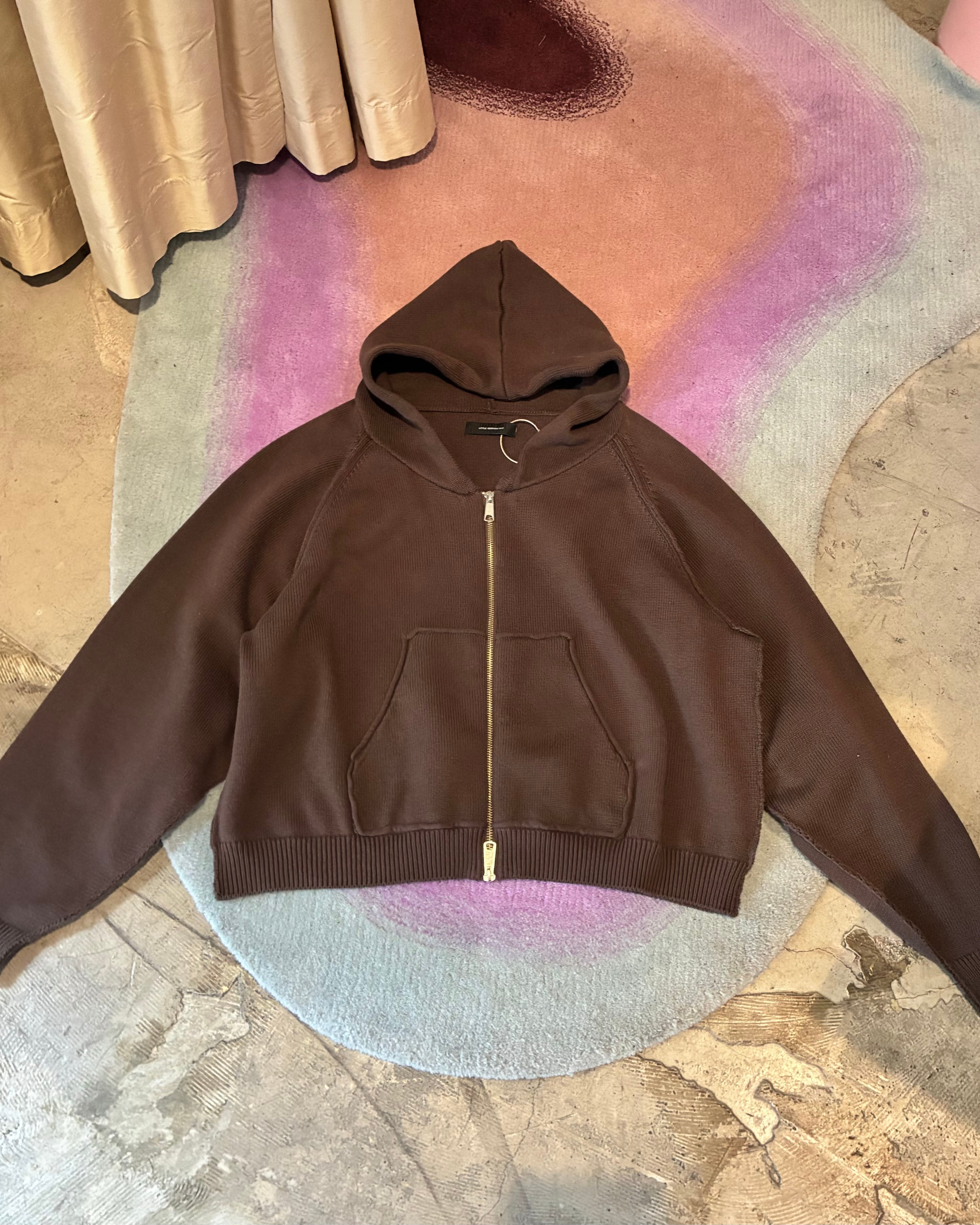 LITTLE.BEDROOM 【exuviae patch knit hoodie】