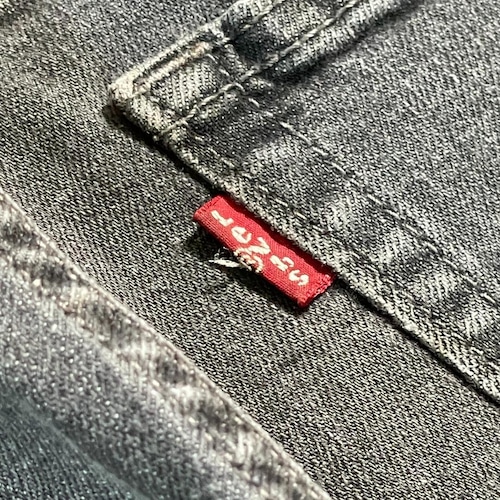 【W38 L32】levi's 先染ブラック リーバイス 569 詳細写真4