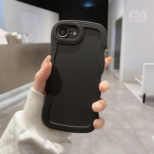 UEEBAI 対応 iPhone 16e/iPhone se4 用の ケース ソフト シリコン カバー – ブラック