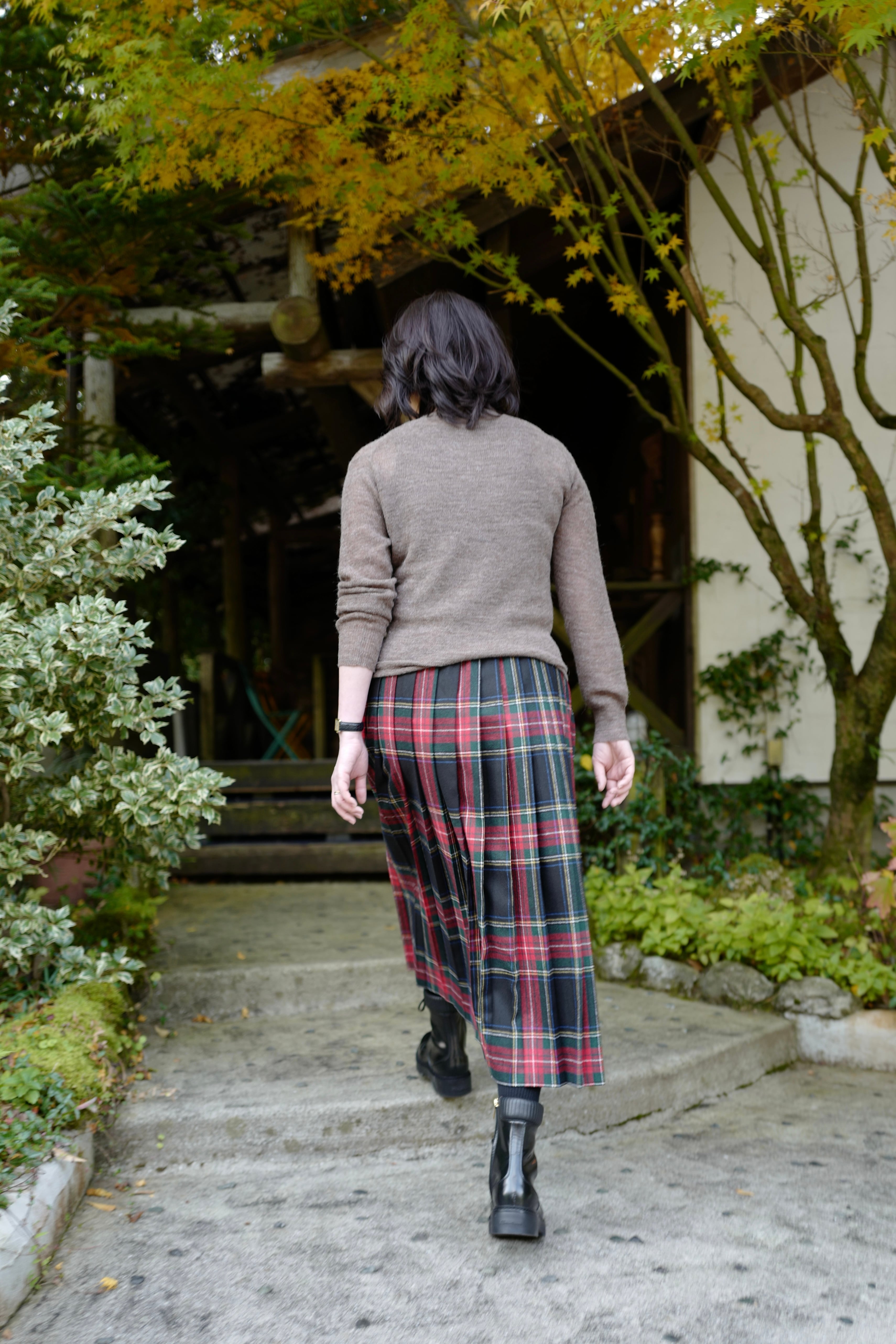 O'NEIL OF DUBLIN│ウールロングイージーキルト83cm（後ろゴム