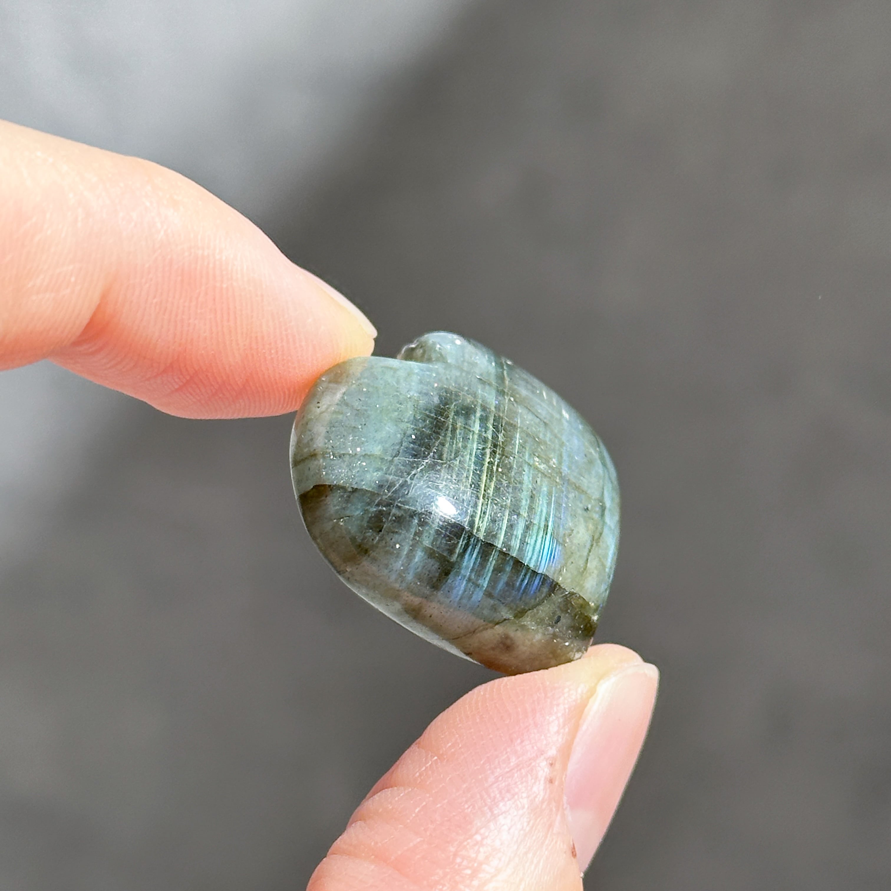 ラブラドライト ハート 91◇ Labradorite ◇天然石・鉱物