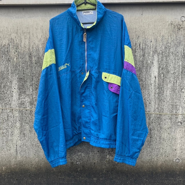 80s 〜90s PUMA nylon Jacket　multi collar