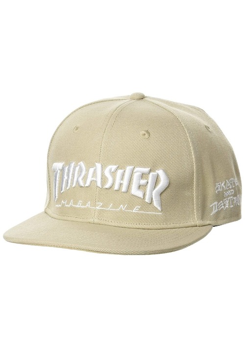 THRASHER (スラッシャー) マグロゴ ベースボールキャップ ベージュ THR-C03