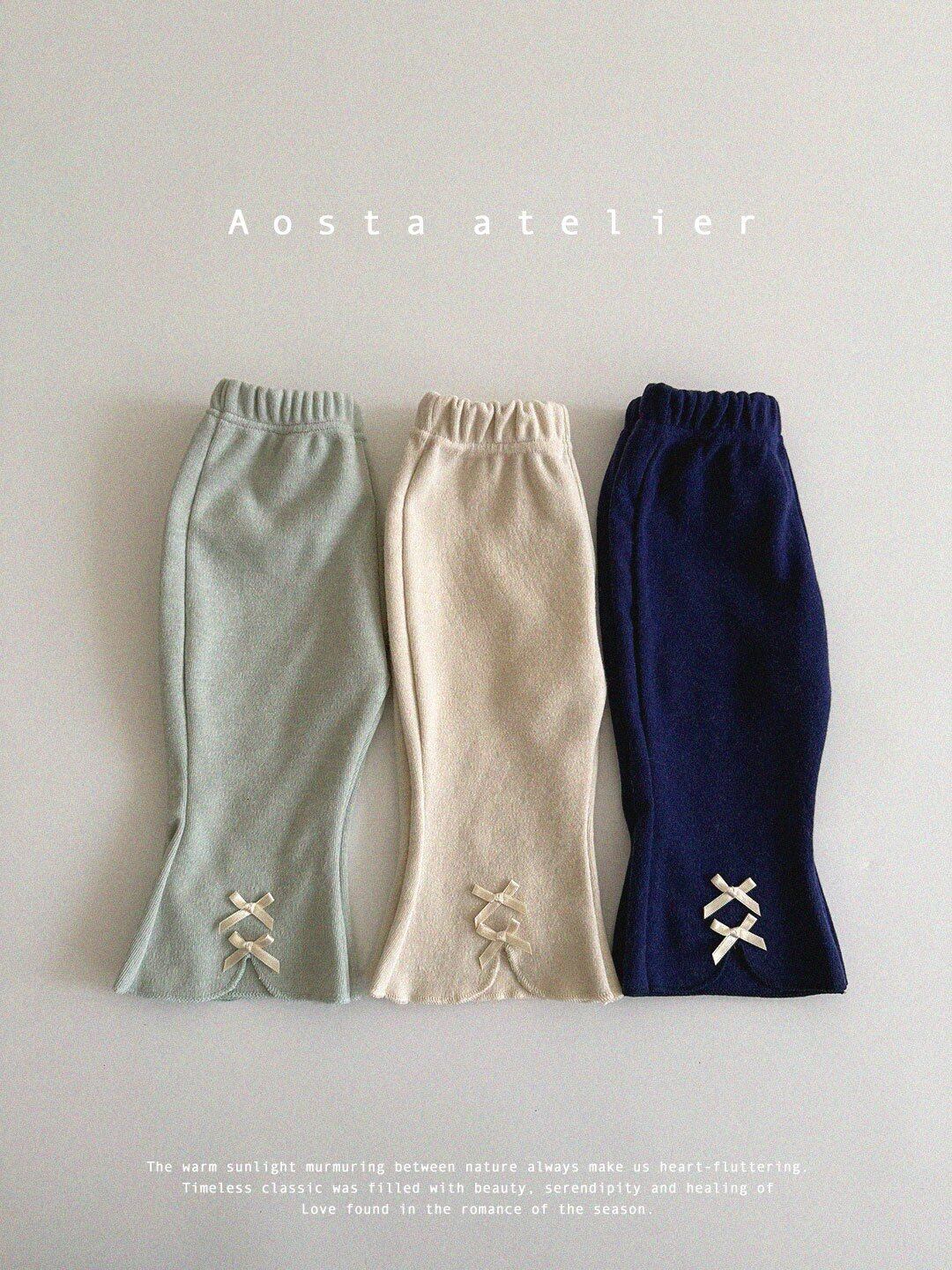 即納/Aosta/Classic ribbon pants