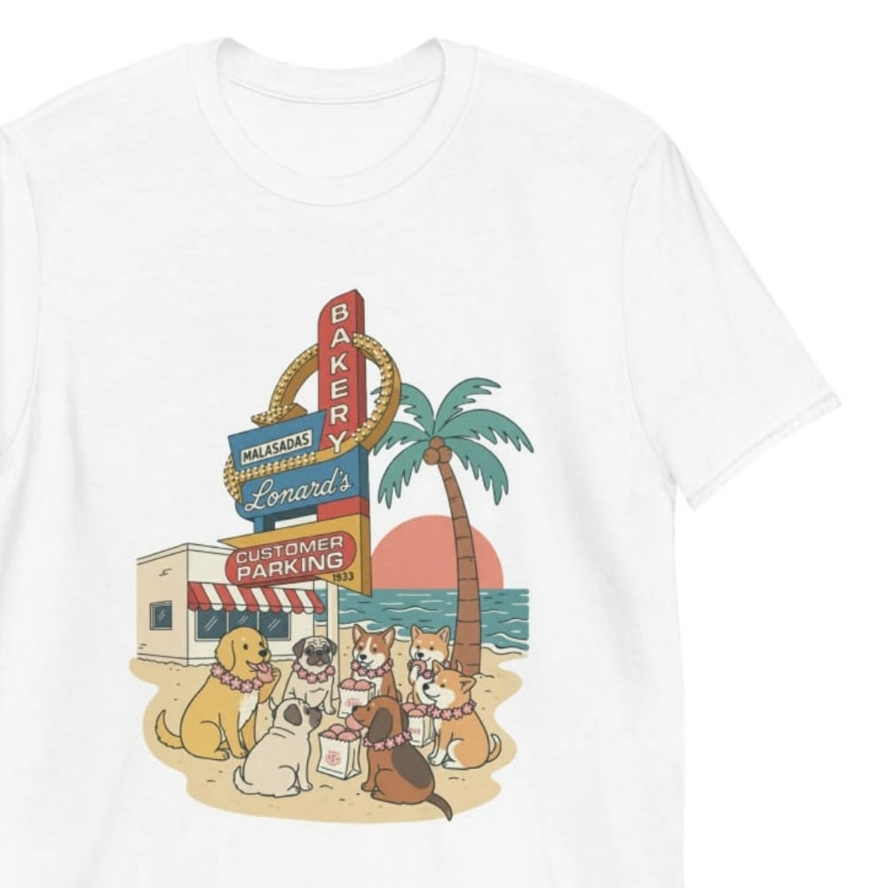 マラサダ ベーカリー サイン ユニセックス 半袖Tシャツ DA0068