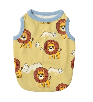 大型犬対応/予約【andblank】Iconic Little Lion Sleeveless (Olive)