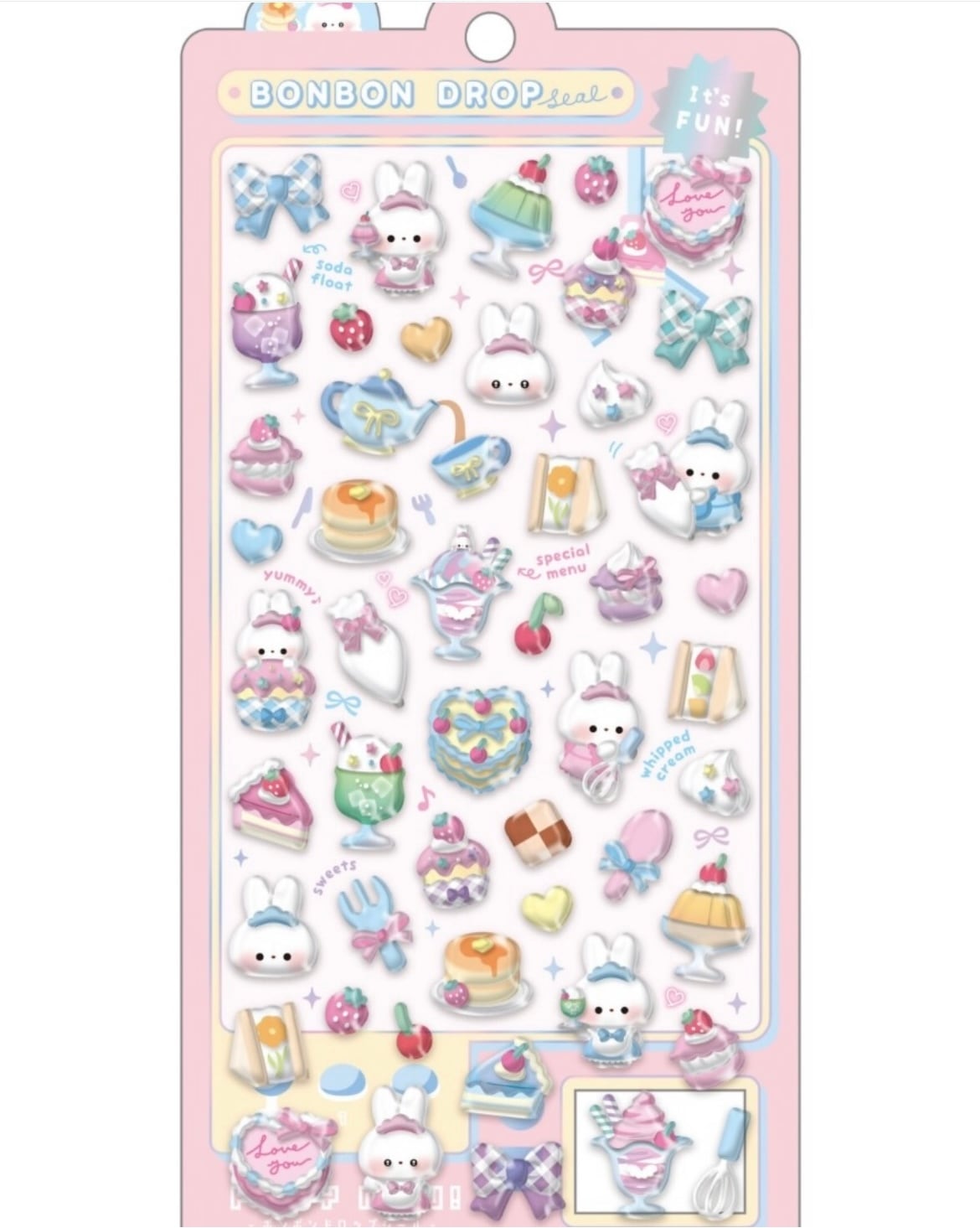 BONBON DROPシール/4枚セット【正規品】 | うちの子グッズ ポエトリー