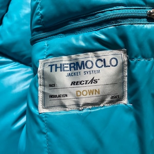 vintage MONCLER turquoise color down jacket