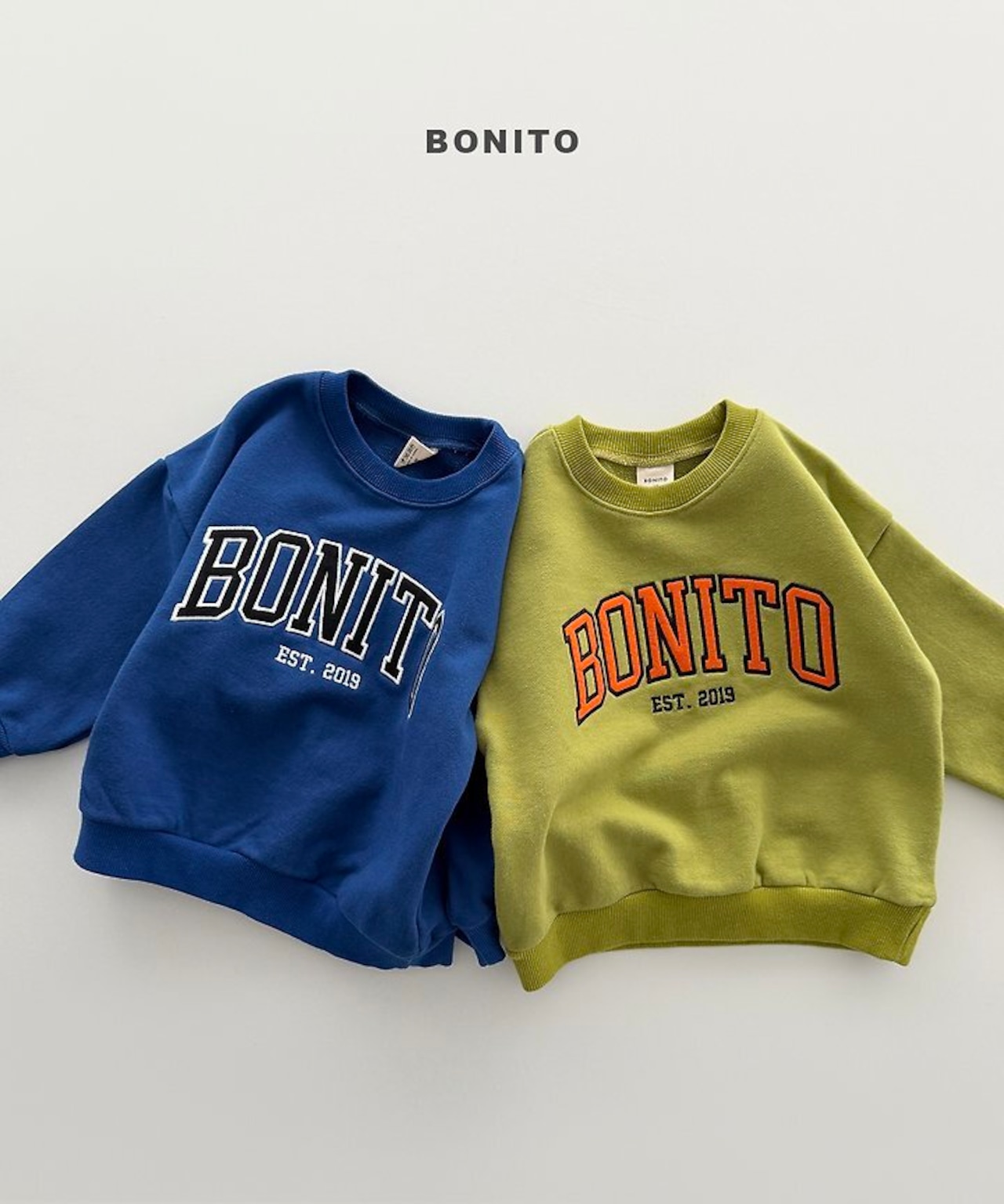 韓国子供服 / BONITO / 26Autumn / ボニトパッチ刺繍スウェット / 秋服 *12M~JM *