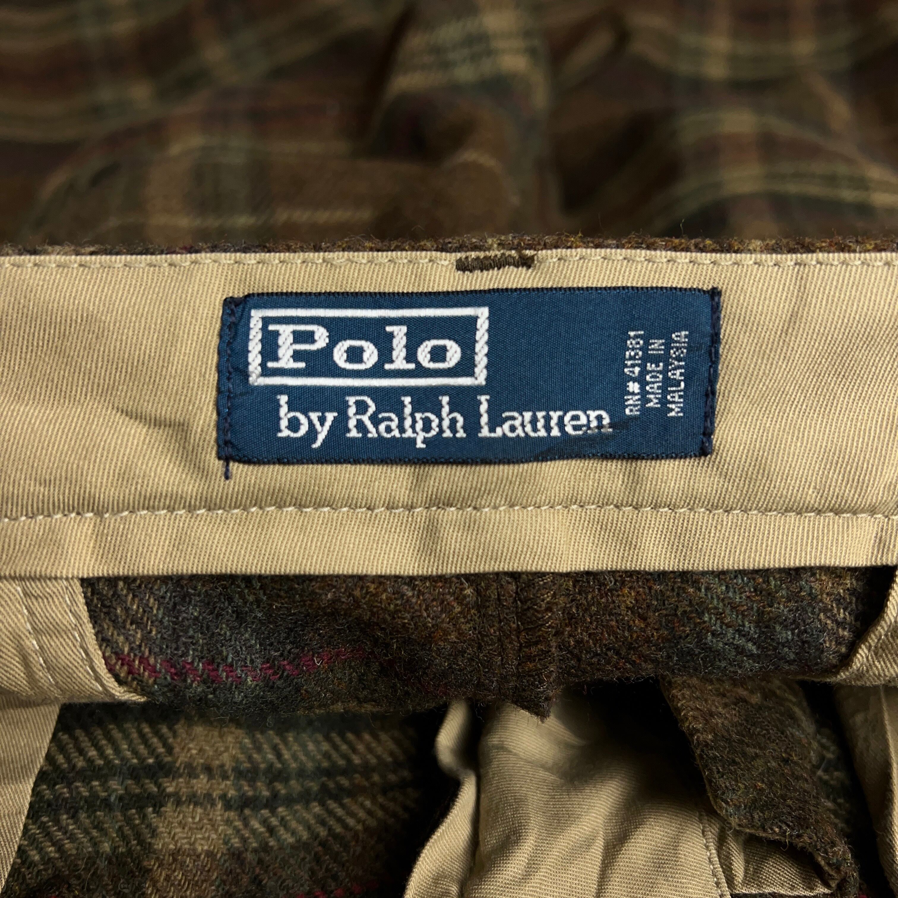 POLO by Ralph Lauren ライトウェイト チェックパンツ W 木更津 メンズ