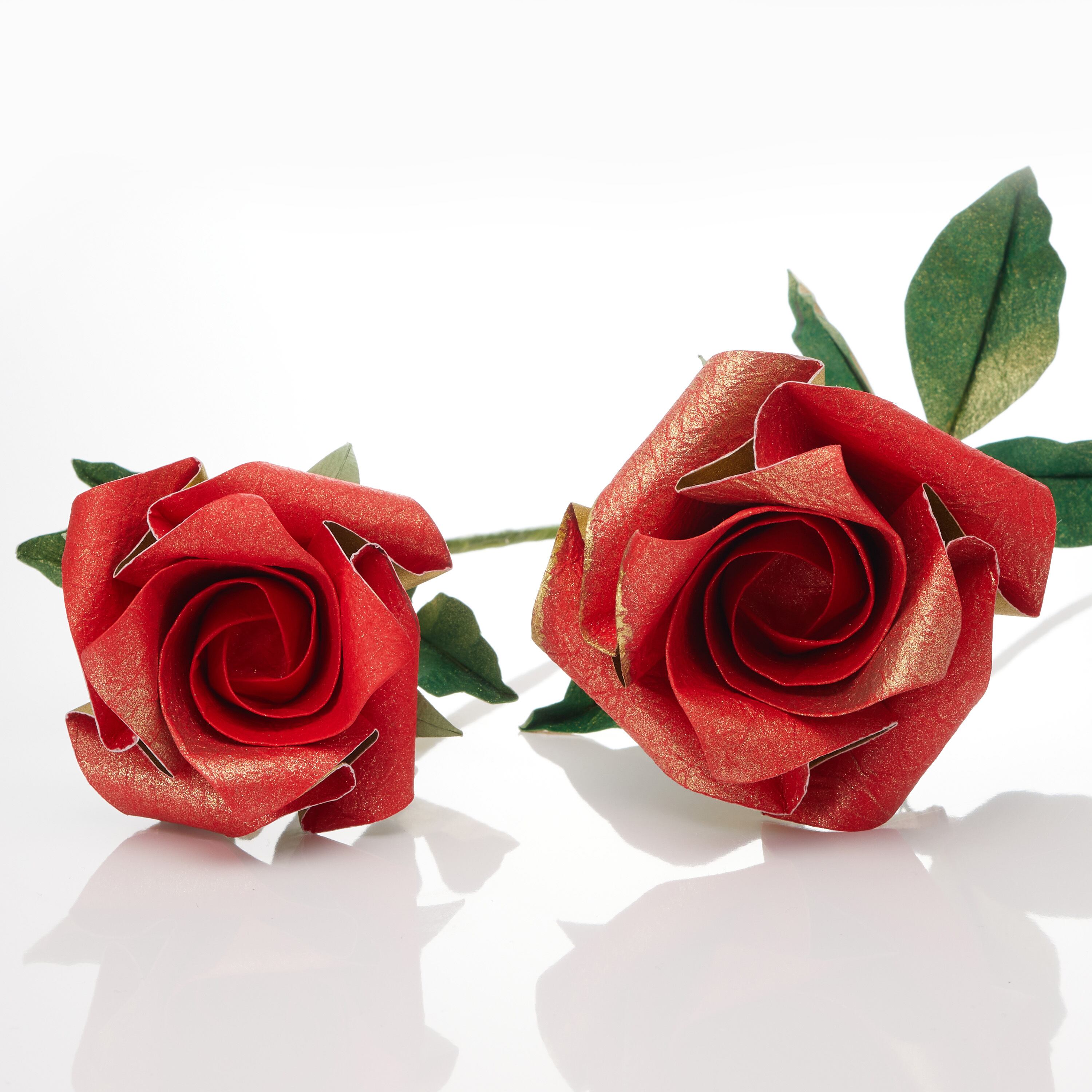 一輪挿し（和紙・紅） | artisanrose