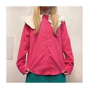 select 21034：big collar blouse