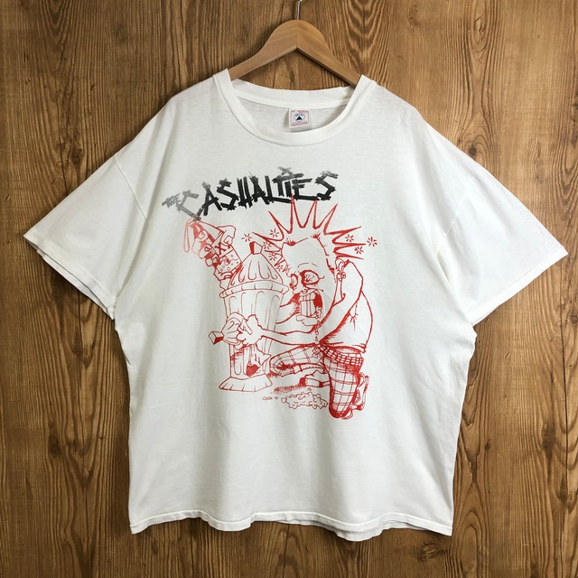 90s THE CASUALTIES カジュアリティーズ バンドT ロックT 半袖 T-sh T 