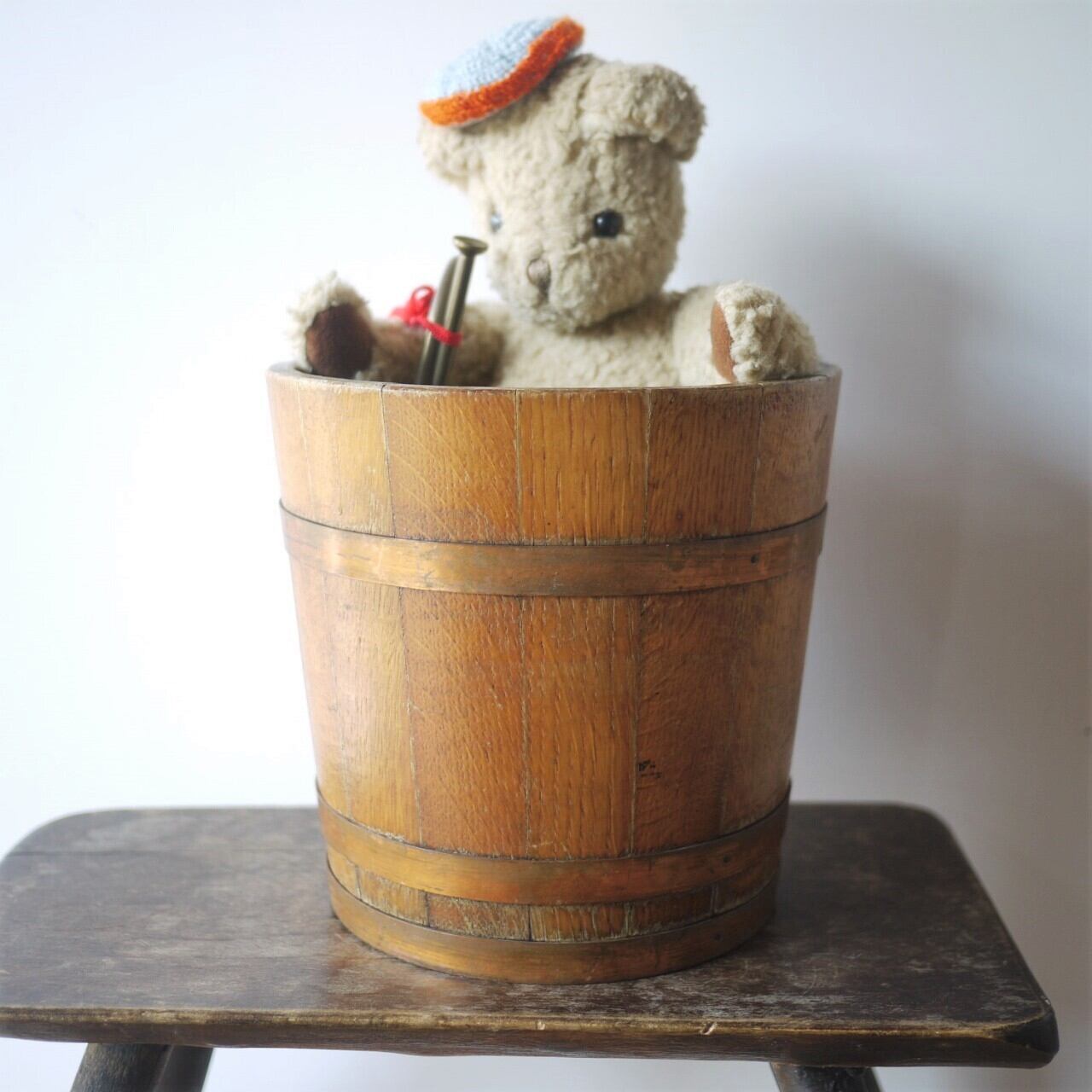 古いオークの桶 古道具 ドイツ