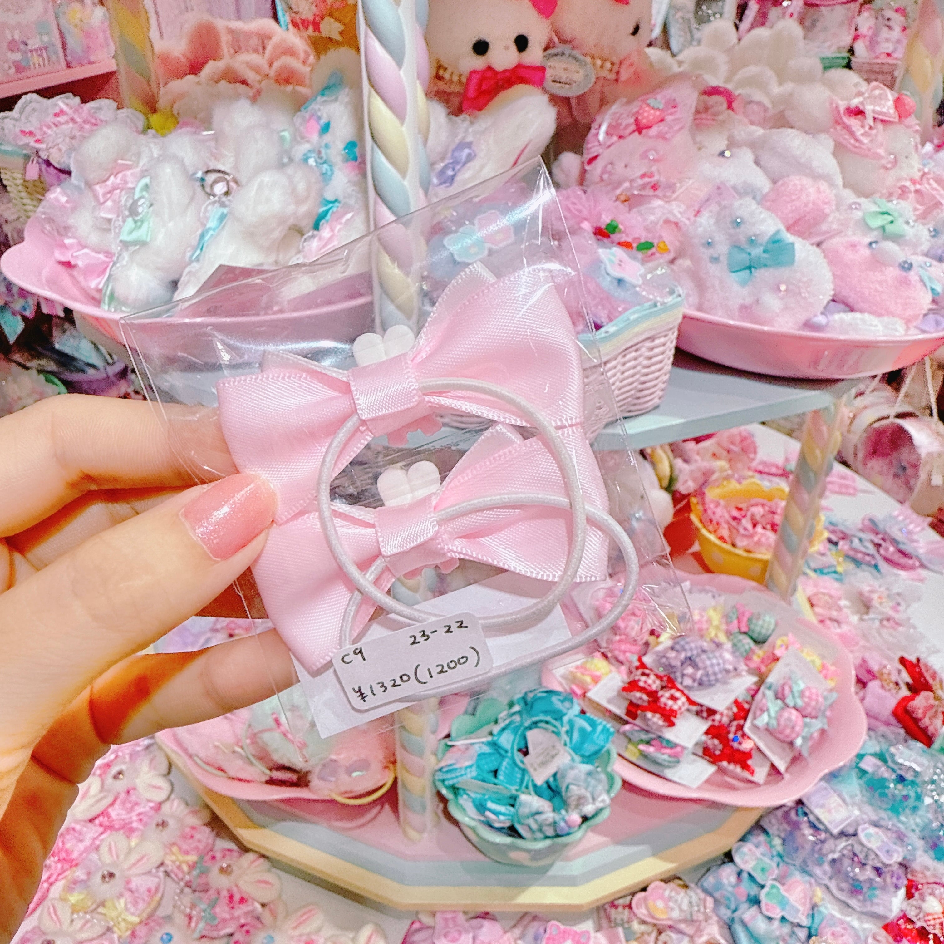 【C9】23-22ぷちリボンヘアゴムセット