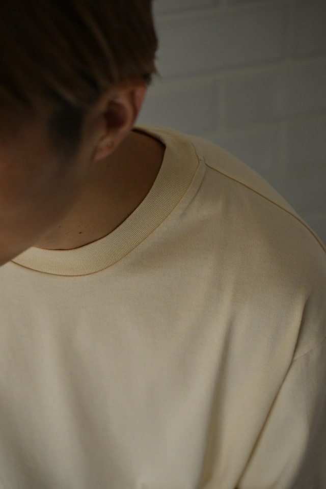 Silk Cotton 20/80 S/S Tee WIDE (Ivory)