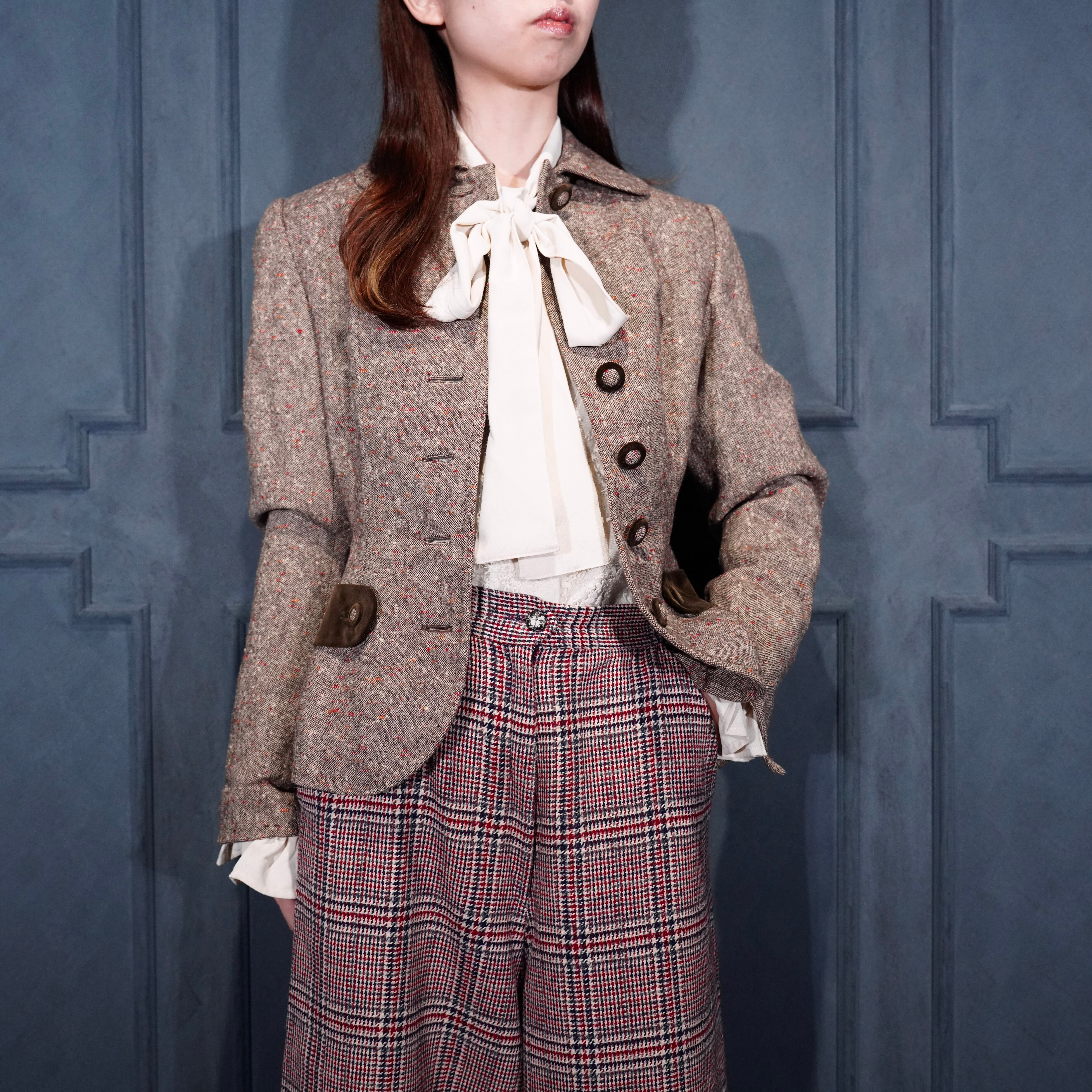 USA VINTAGE NEP DESIGN TWEED TAILORED JACKET/アメリカ古着 USA VINTAGE NEP DESIGN TWEED TAILORED JACKET/アメリカ古着