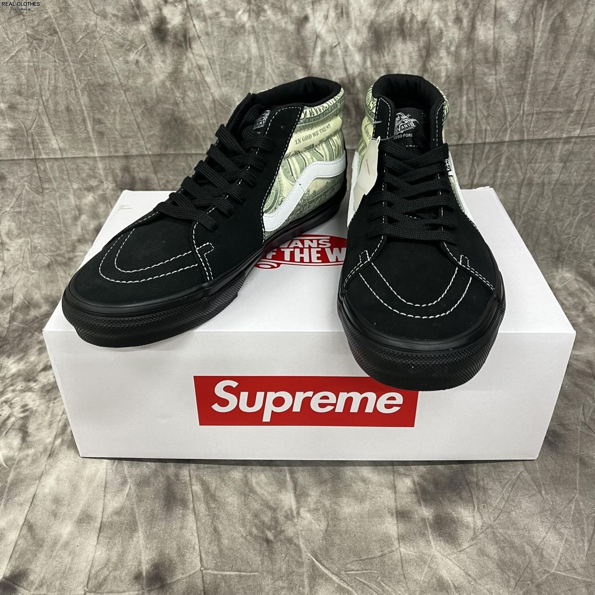 新品　シュプリーム  バンズ Supreme  Vans ドル グロッソミッド黒