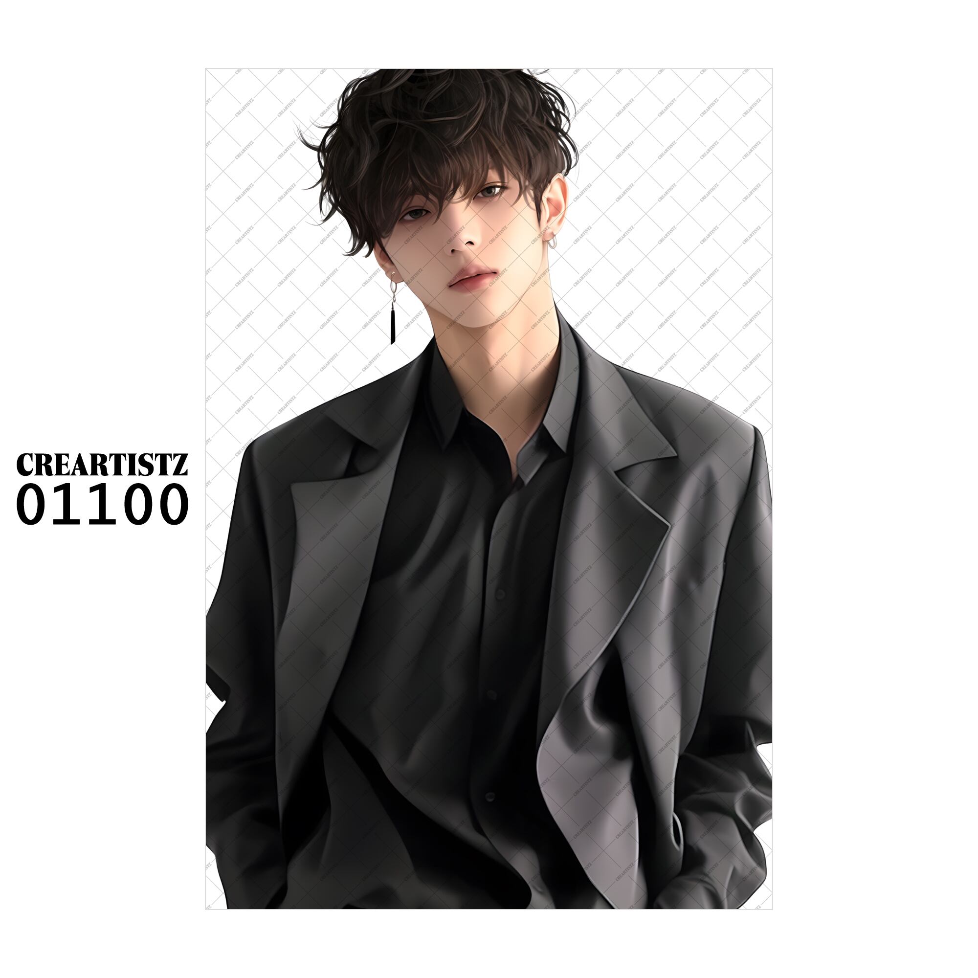 01100 ボーイ クール オリジナル ペーパー/ステッカー 4枚セット CREARTISTZ